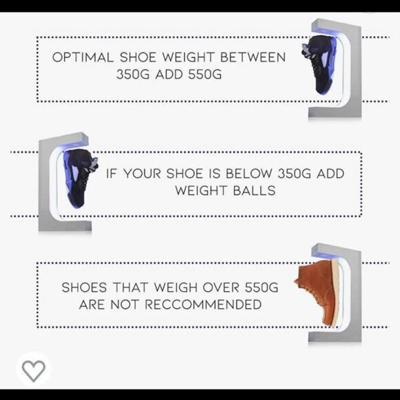 Magnetic Rotating Levitation Display Black Acryllic LED Light Shoe Exhibit Stand - Picture 3 of 4